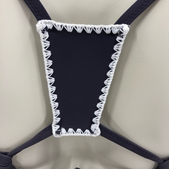 Shade & Shore Women's 34D Gray and Turquoise Top - Picture 13 of 16